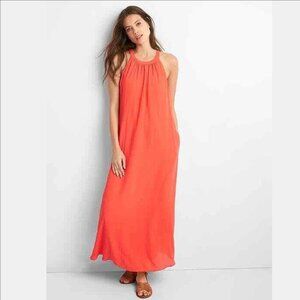Gap Drapey Halter Maxi Dress, Size M